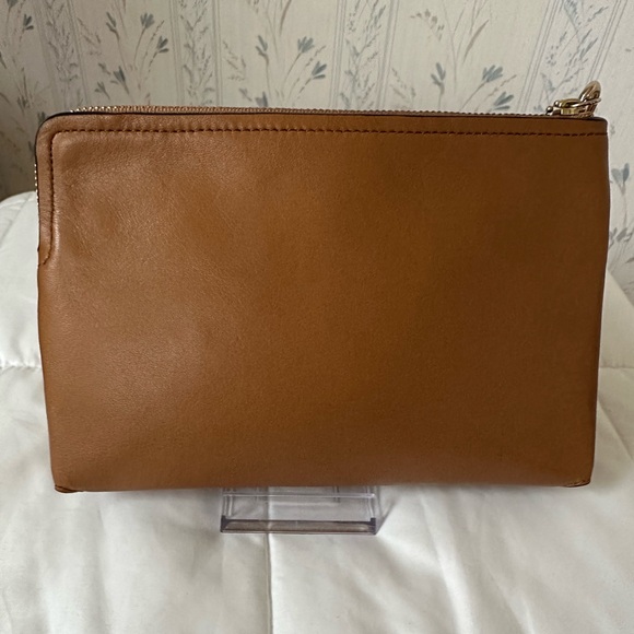 Coach Brown Leather Wristlet
